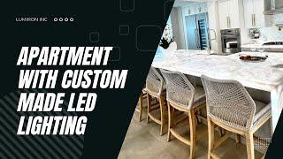 Apartment with custom made LED lighting in Las Olas Fort Lauderdale