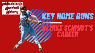 Significant Home Runs in Mike Schmidt's Career