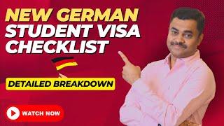 Checklist for German student visa | Best abroad education consultants #Studyabroad #Studyingermany