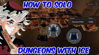 How To SOLO DUNGEONS In Project Slayers WITH ICE BDA( I GOT 4.9K POINTS)