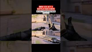 New V25 Act 4 Battle Pass Knife Skin Ingame (ATLAS  // CMD BATON Knife Ingame) - Valorant