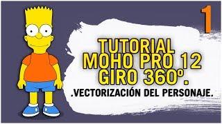 Tutorial Giro de 360º | Vectorización del personaje | #1 MOHO PRO 12