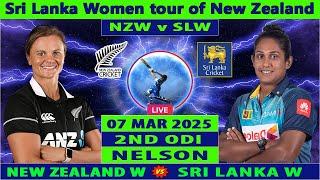 New Zealand Women vs Sri Lanka Women | NZ W vs SLW | 2nd Women ODI Match | NZW vs SLW | SLW vs NZW