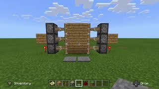 Minecraft How To Build A Piston Door