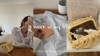 Vlog.  California diaries | W Concept Haul | Sinoon Shirt | Teddy blake bag | foodie land