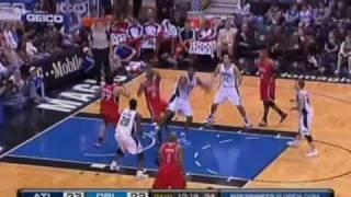 Mario West pulls an offensive rebound against Dwight Howard.mkv