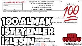 7.Sınıf Matematik 1.Dönem 2.Yazılı