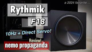 Can an 18" be audiophile?  Rythmik F18 Servo Subwoofer Review!