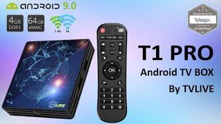 T1 PRO Box TV Android - TVLIVE Android TV Box 9.0 4GB RAM + 64GB - OTT TV BOX - RK3318 - Unboxing