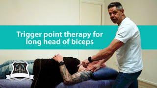 Trigger point therapy for long head of biceps