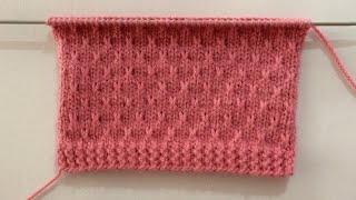 Easy New Knitting Stitch Pattern For Sweater/Cardigan