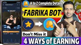 Fabrika Friend Factory Telegram Tap 2 Earn Bot || Same like Major