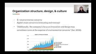 Benchmark - Organizational Design, Structure, and Change Presentation with APPLE INC