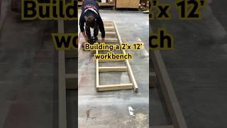 DIY workbench build. #woodworking #diy #storageshed #workbench