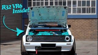 Volkswagen R32 swapped Mk1 Golf by Rojan Engine & Gearbox