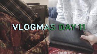 vlogmas day 11 / 키키케이 다이어리 언박싱. 재봉틀로 다이어리 커버 만들기. 킷샤텐. 겨울 일상 브이로그