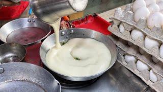 Super Fluffy Onion Crunchy Omlette|Ghaziabad Street Food|At Just Rs100|