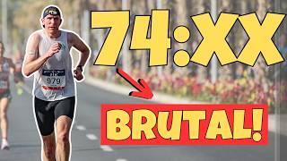 HILLY AND FAST 74 MINUTE HALF MARATHON!! Alicante Half Marathon RACE VLOG 2025