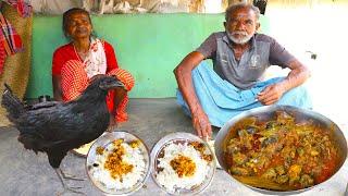 Tribe style Kadaknath Chicken curry | Black chicken Gravy masala by our grandfather & grandmother