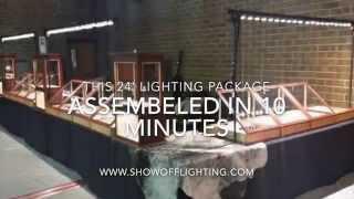 LED Trade Show Booth Display Trade Show Lighting For Jewelry Installation Video By Show Off Lighting