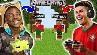 Ronaldo and IShowSpeed Playing Minecraft