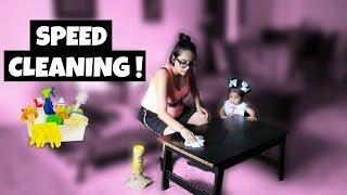 SPEED CLEAN WITH ME | PREGNANT MOMMY EDITION 