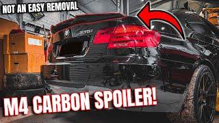 BMW Spoiler Removal & Install :M4 CS Carbon STYLE