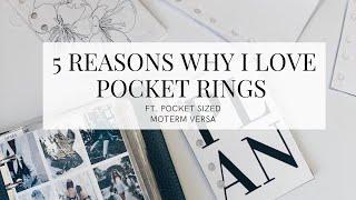 5 REASONS WHY I LOVE POCKET RINGS // PLANNER SIZES // PLANNER TIPS // MOTERM POCKET VERSA