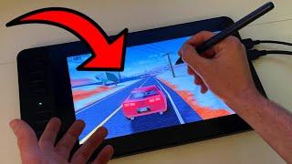 Playing Jailbreak on a DRAWING TABLET (Roblox)