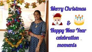 My Christmas and New year celebration moments/Happy times with saranya