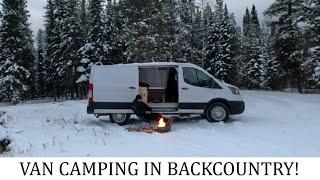 VAN CAMPING IN BACKCOUNTRY! #vanlife #vanlifers #vancamping #campervan