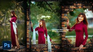 Photoshop Tutorial: Green Tone Photo Editing Photoshop । Green Tone Photo Editing Preset