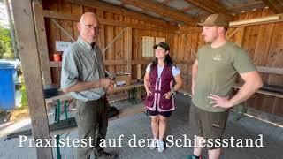 Praxistest Flinten schiessen am Schiessstand mit Leni und Georg  Flintenanpassung by Waffen Hammann