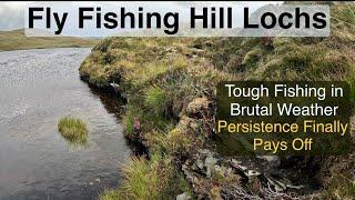 Fly Fishing Remote Hill Lochs in the Highlands - Wild Scottish Trout and Weather!