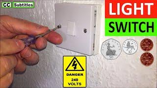 How to replace a light switch face plate single switch