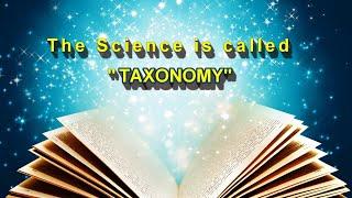 Introduction to Taxonomy