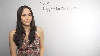 Solving Logarithmic Equations... How? (NancyPi)