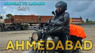 Mumbai To Ladakh Bike Ride 2024 | Day 1 | Mumbai To Ahmedabad | July 2024 | #ladakh #leh