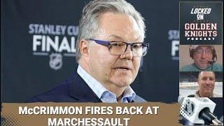 McCrimmon fires back at Marchessault / Eichel calls Buffalo polar opposite of VGK / What the Friday!