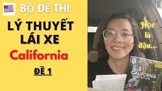 Bộ Đề Thi Lý Thuyết Lái xe California, học là đậu - Đề 1