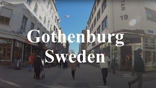 Walking tour in Gothenburg (Göteborg) City, Sweden (Sverige)