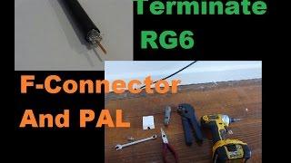 How to install TV point using PAL / F Connector