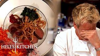 Gordon Calls Out Tennille For Not Know What Meat She's Cooked | Hell's Kitchen