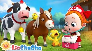 Boo Boo Song (Farm Animals Version) | EP83 | Farm Animal Song | LiaChaCha Kid Songs & Nursery Rhymes