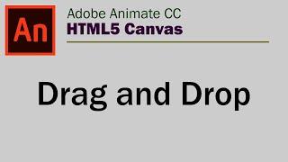 Adobe Animate CC HTML5 Canvas - Drag and Drop