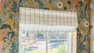 Create Your Own Roman Shade DIY Window Curtain