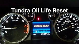 2014 Toyota Tundra How to Reset Oil Life Maintenance Required  Reminder 2014-2017 2015 2016 2020 19