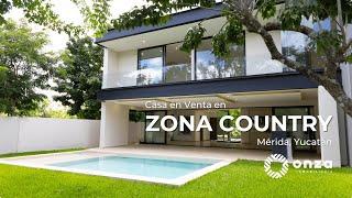 Hermosa Casa en Venta en la Zona Country, Mérida, Yucatán 