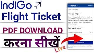 how to print indigo ticket with pnr, indigo flight ka ticket kaise download kare