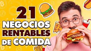 21 Negocios Rentables de COMIDA Negocios de Comida Rentables